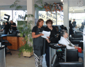 Client receiving a hair wash from a Hair Frame stylist in Somerset West salon.