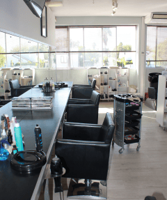 Hair Frames client chairs in the hair salon in Somerset West