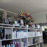 Hair Frame haircare products display showcasing hair dye, hair colour, and styling essentials.